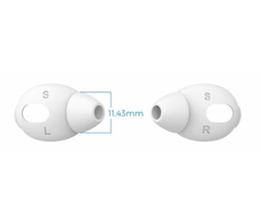 Білі силіконові вакуумні накладки для AirPods 3 - Розмір S