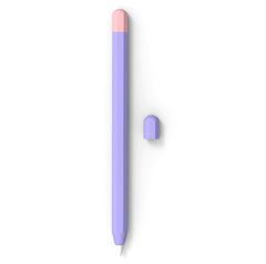 Силиконовый чехол для Apple Pencil 2 / Pro - фиолетовый с розовым