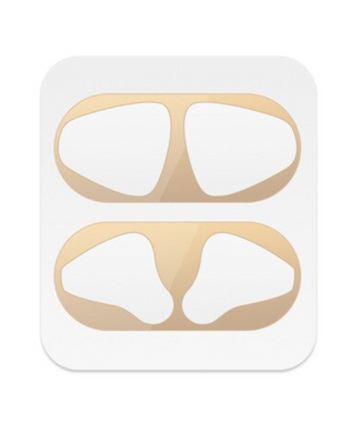 Золота пилозахисна наклейка для AirPods 2 Wireless Case