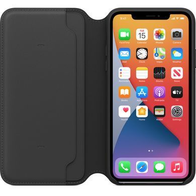 Чехол Apple iPhone 11 Pro Max Leather Folio - Black (MX082)