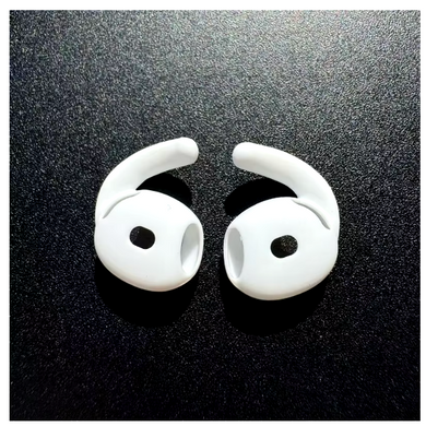 Накладки з гачками силіконові для AirPods 4 - Білі