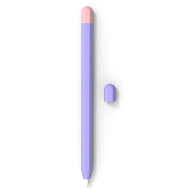 Силиконовый чехол для Apple Pencil 2 / Pro - фиолетовый с розовым