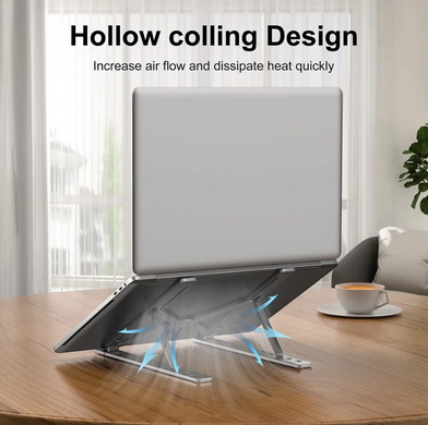 Подставка алюминиевая под MacBook или iPad - Черная