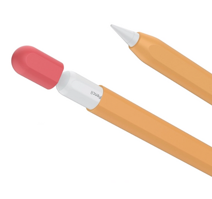 Силиконовый чехол для Apple Pencil 2 / Pro - фиолетовый с розовым