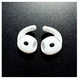 Накладки з гачками силіконові для AirPods 4 - Білі