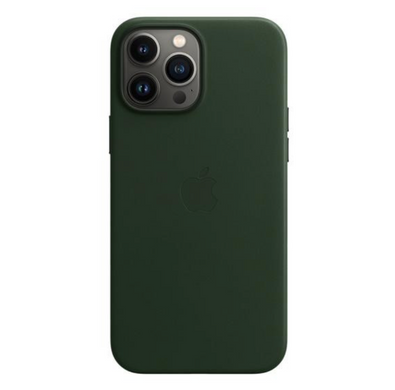 Чехол Apple iPhone 13 Pro Max Leather Case with MagSafe - Sequoia Green (MM1Q3)