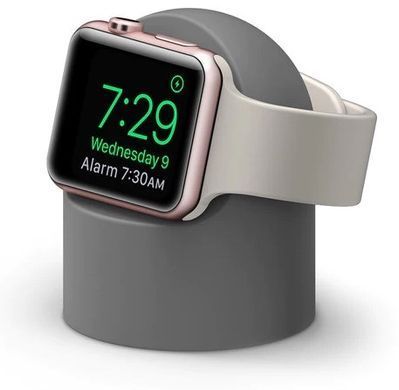 Силиконовая подставка для Apple Watch - Серая