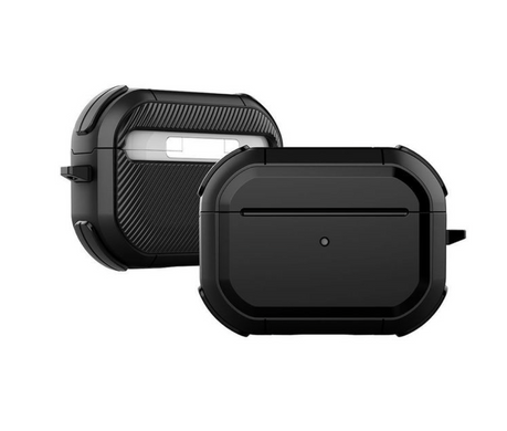Черный поликарбонатный чехол с карабином AirPods Pro 2