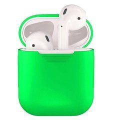 Чохол силіконовий для AirPods 1 / 2 - Яскраво-зелений