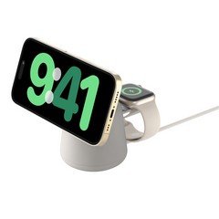 Бездротова зарядка Belkin BOOST CHARGE PRO 2-in-1 Wireless Charging Dock with MagSafe (HR1X2)