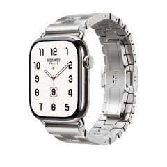 Ремінець Apple Watch Hermès - 46mm Satiné Grand H - Small (MXJW3)