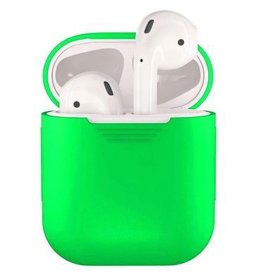 Чохол силіконовий для AirPods 1 / 2 - Яскраво-зелений