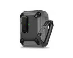 Чохол протиударний з замком для AirPods 1/2 - Сірий