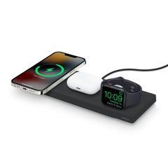 Бездротова зарядка Belkin BOOST CHARGE PRO 3-in-1 Wireless Charging Pad with MagSafe (HPU72)