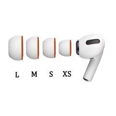 Комплект комбінованих (силікон+піна) амбушюр для AirPods Pro - 4 розміри