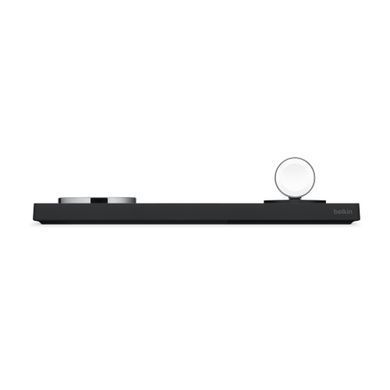 Бездротова зарядка Belkin BOOST CHARGE PRO 3-in-1 Wireless Charging Pad with MagSafe (HPU72)