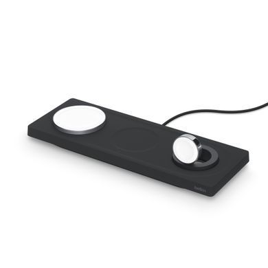 Бездротова зарядка Belkin BOOST CHARGE PRO 3-in-1 Wireless Charging Pad with MagSafe (HPU72)