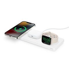 Бездротова зарядка Belkin BOOST CHARGE PRO 3-in-1 Wireless Charging Pad with MagSafe (HPU82)