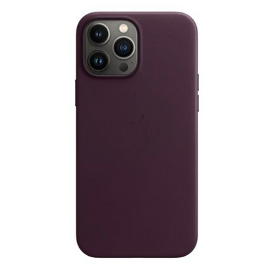 Чехол Apple iPhone 13 Pro Max Leather Case with MagSafe - Dark Cherry (MM1M3)
