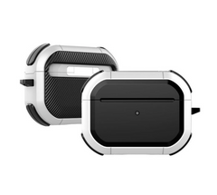 Белый поликарбонатный чехол с карабином AirPods Pro 2