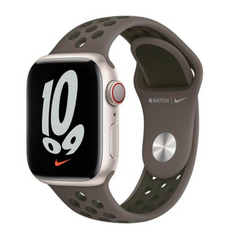 Ремешок Apple Nike Sport Band Olive Gray/Cargo Khaki 45mm (ML8D3)