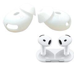 Накладки силіконові вакуумні для AirPods 4 - Білі