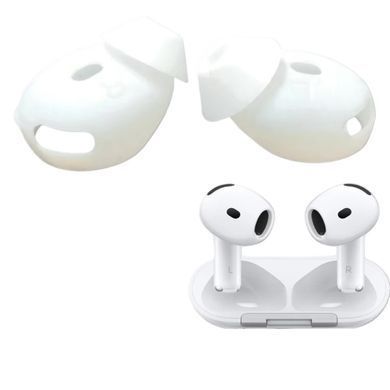 Накладки силіконові вакуумні для AirPods 4 - Білі