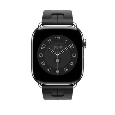 Ремнінець Apple Watch Hermès - 46mm Noir Kilim Single Tour (MXJN3)