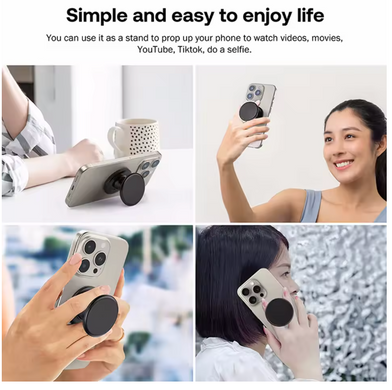 Попсокет с магнитным держателем MagSafe PopSockets для iPhone - Прозрачный