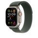 Ремінець Apple 49mm Green Trail Loop - S/M- Natural Titanium Finish (MXTN3)
