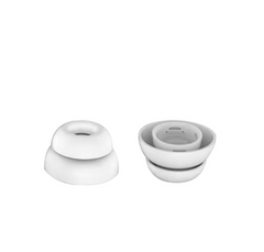 Білі подвійні амбушюри для AirPods Pro - Розмір S