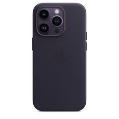Чехол Apple iPhone 14 Pro Leather Case with MagSafe - Ink (MPPJ3)