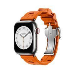 Ремнінець Apple Watch Hermès - 41mm Orange Kilim Single Tour (MTHV3)
