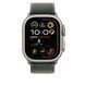 Ремешок Apple 49mm Green Trail Loop - M/L - Natural Titanium Finish (MXTN3)