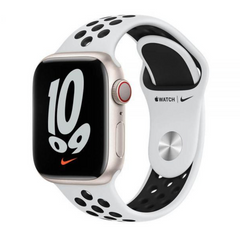 Ремешок Apple Nike Sport Band Pure Platinum/Black 45mm (ML893)