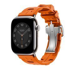 Ремнінець Apple Watch Hermès - 46mm Orange Kilim Single Tour (MXJM3)