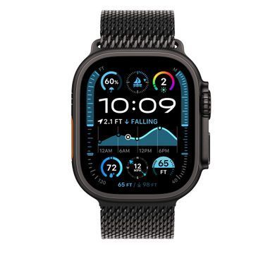 Ремінець Apple 49mm Black Titanium Milanese Loop - Medium (MXKG3)
