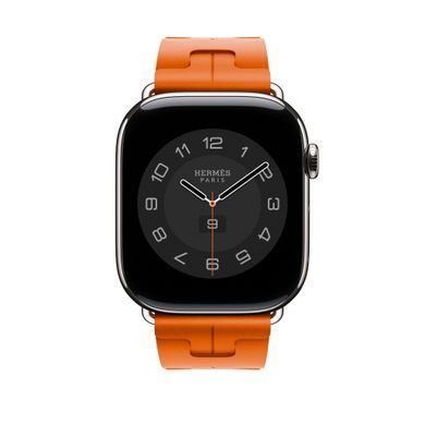 Ремнінець Apple Watch Hermès - 46mm Orange Kilim Single Tour (MXJM3)