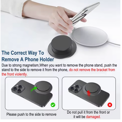 Попсокет с магнитным держателем MagSafe PopSockets для iPhone - Белый