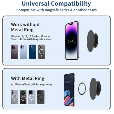 Попсокет с магнитным держателем MagSafe PopSockets для iPhone - Белый
