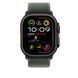 Ремешок Apple 49mm Green Trail Loop - S/M - Black Titanium Finish (MYQ33)