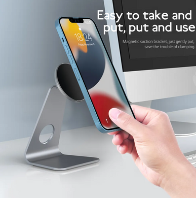 Підставка алюмінієва з магнітом MagSafe для iPhone - Космічно сіра
