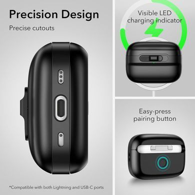 Чохол ESR Pulse FlickLock Case (HaloLock) with MagSafe для AirPods Pro 2 - Чорний
