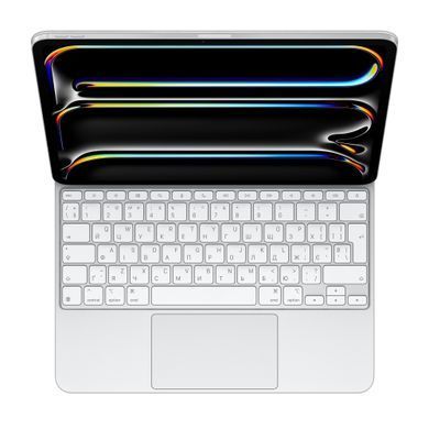 Клавиатура Apple Magic Keyboard for iPad Pro 13‑inch (M4) - Ukrainian - White (MWR43UA/A)