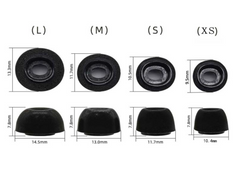 Комплект чорних пінних амбушюр для AirPods Pro - 4 розміри