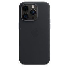 Чохол Apple iPhone 14 Pro Leather Case with MagSafe - Midnight (MPPG3)