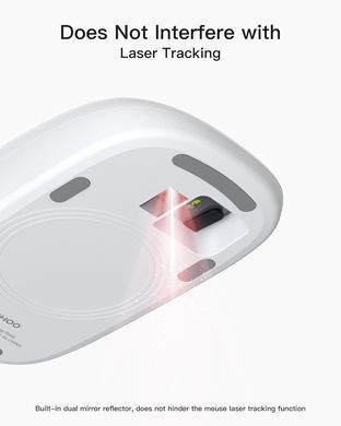 Ергономічний чохол з бездротовою зарядкою для Apple Magic Mouse - Білий