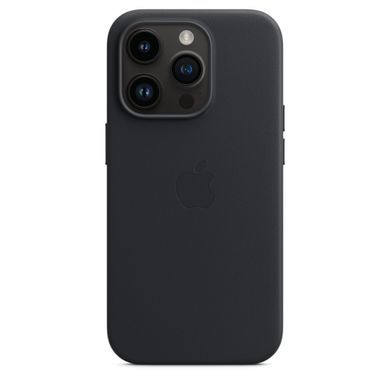 Чехол Apple iPhone 14 Pro Leather Case with MagSafe - Midnight (MPPG3)