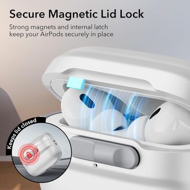 Чохол ESR Pulse FlickLock Case (HaloLock) with MagSafe для AirPods Pro 2 - Білий