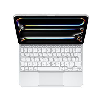 Клавіатура Apple Magic Keyboard for iPad Pro 11‑inch (M4) - Ukrainian - White (MWR03UA/A)